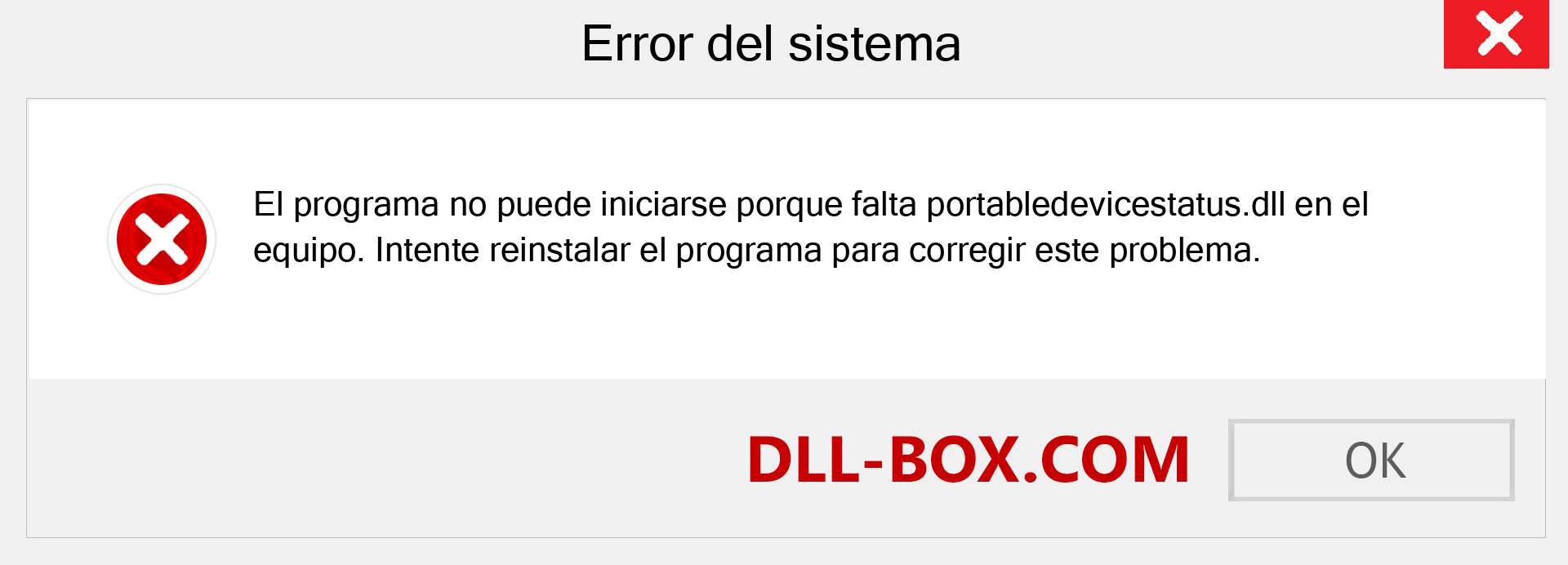 ¿Falta el archivo portabledevicestatus.dll ?. Descargar para Windows 7, 8, 10 - Corregir portabledevicestatus dll Missing Error en Windows, fotos, imágenes